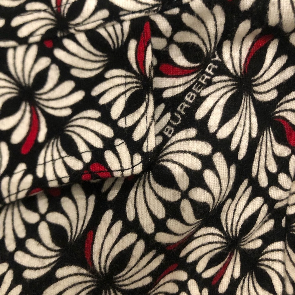 BURBERRY LONDON Flare Skirt Knee Length All Over Pattern 36 Black White small - Picture 9 of 14